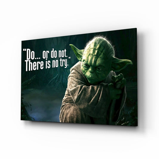 Yoda'nın Sözleri Cam Tablo