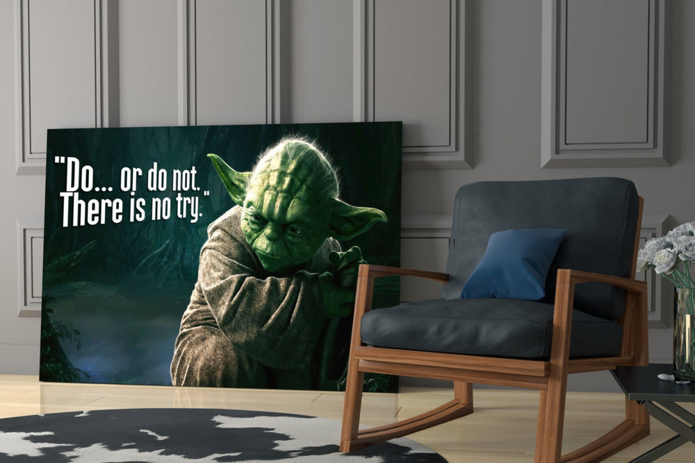 Yoda'nın Sözleri Cam Tablo