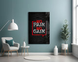"No Pain No Gain" Cam Tablo.