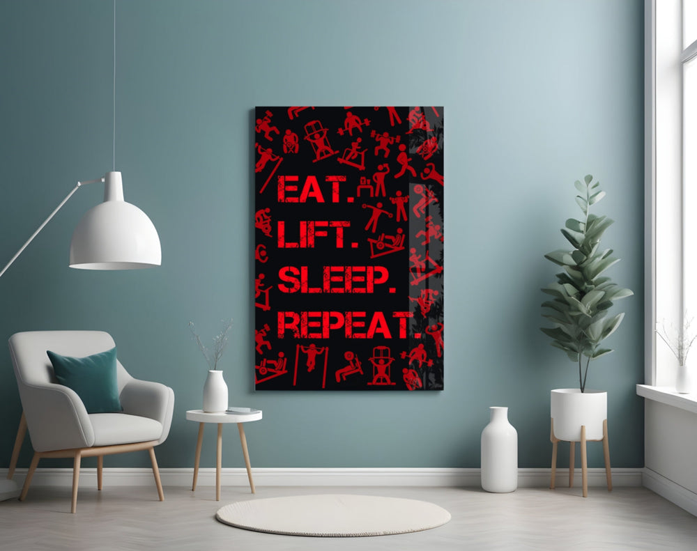 Ye, Kaldır, Uyu Cam Tablo