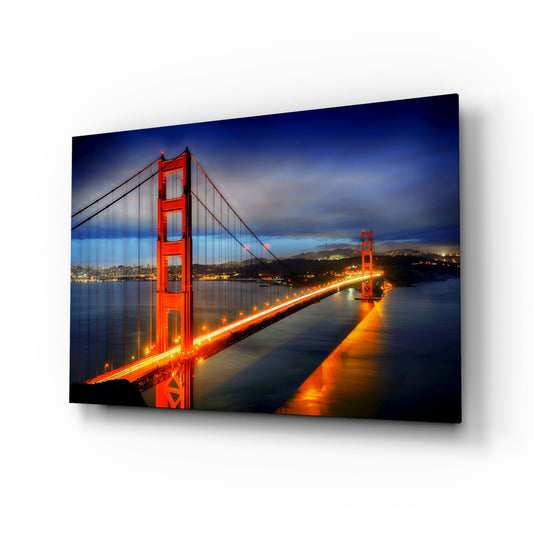 Golden Gate Köprüsü Cam Tablo