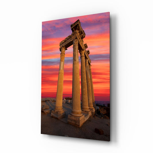 Apollon Tapınağı Cam Tablo