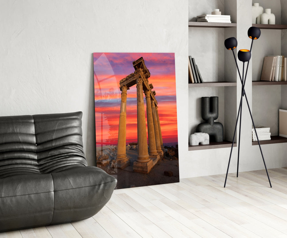Apollon Tapınağı Cam Tablo