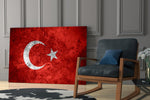Türkiye Bayrağı Cam Tablo