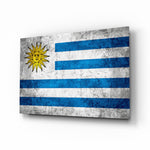 Uruguay bayrağı Cam Tablo