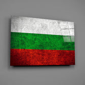 Bulgaristan bayrağı Cam Tablo