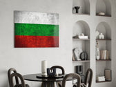 Bulgaristan bayrağı Cam Tablo