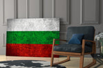 Bulgaristan bayrağı Cam Tablo