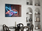 Soyut Sanat Cam Tablo