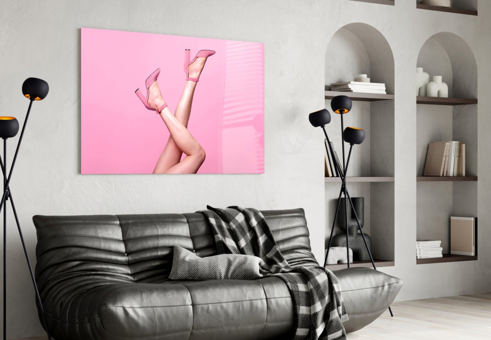 Pembe Sanatı Cam Tablo