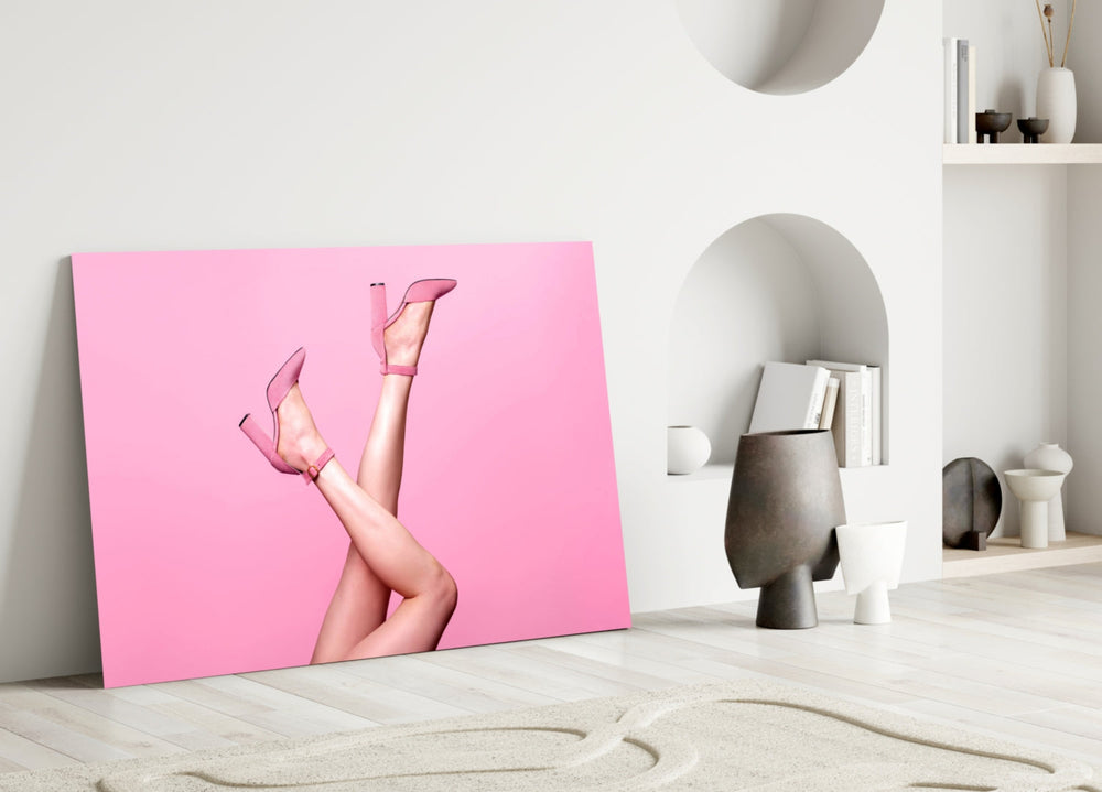Pembe Sanatı Cam Tablo
