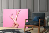 Pembe Sanatı Cam Tablo
