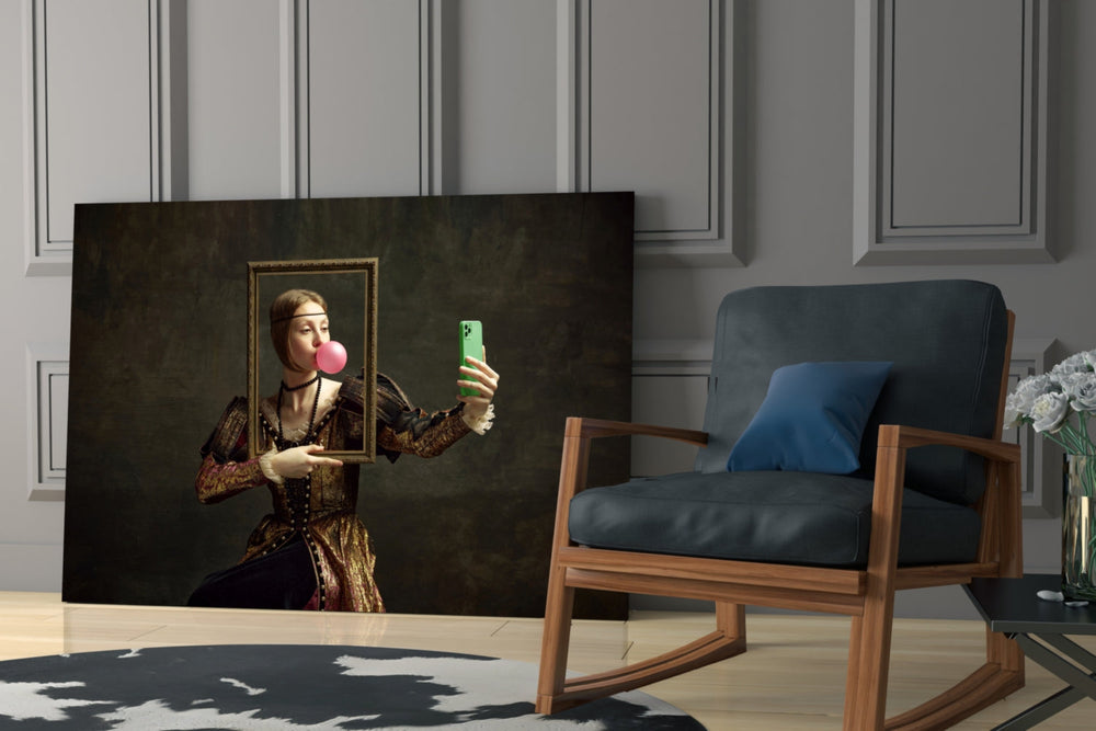 Yeni Nesil Mona Lisa Cam Tablo