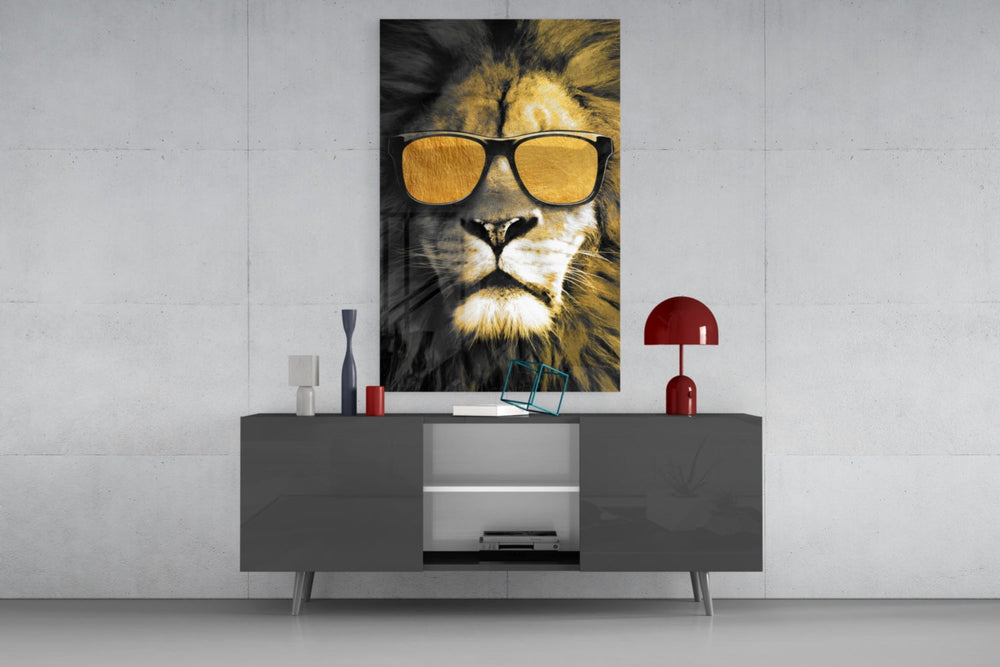Aslan  Cam Tablo