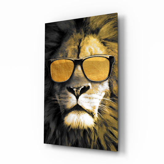 Aslan  Cam Tablo