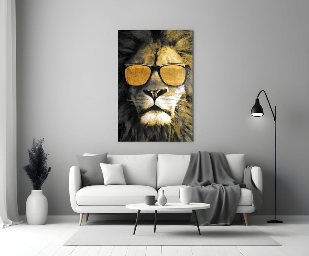 Aslan  Cam Tablo