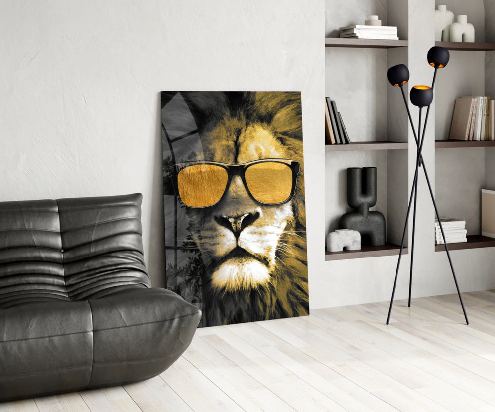 Aslan  Cam Tablo