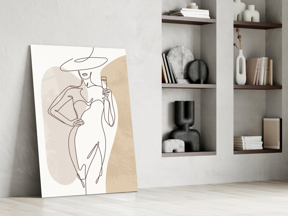 Kadın Sanatı Cam Tablo