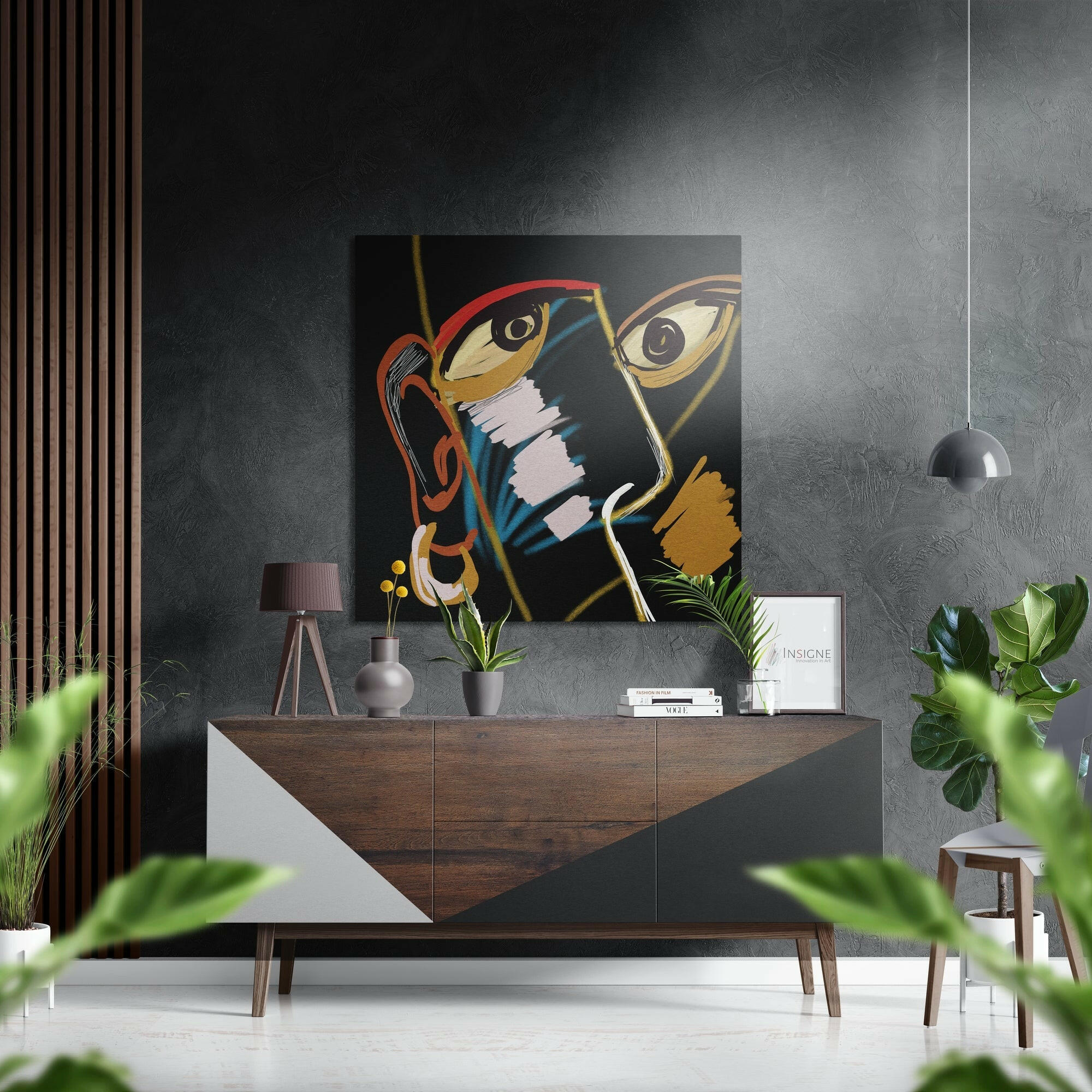Picasso Style Fırçalı Metalik Alu-Dibond.