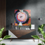 Kandinsky Tarzı Fırçalı Metalik Alu-Dibond.