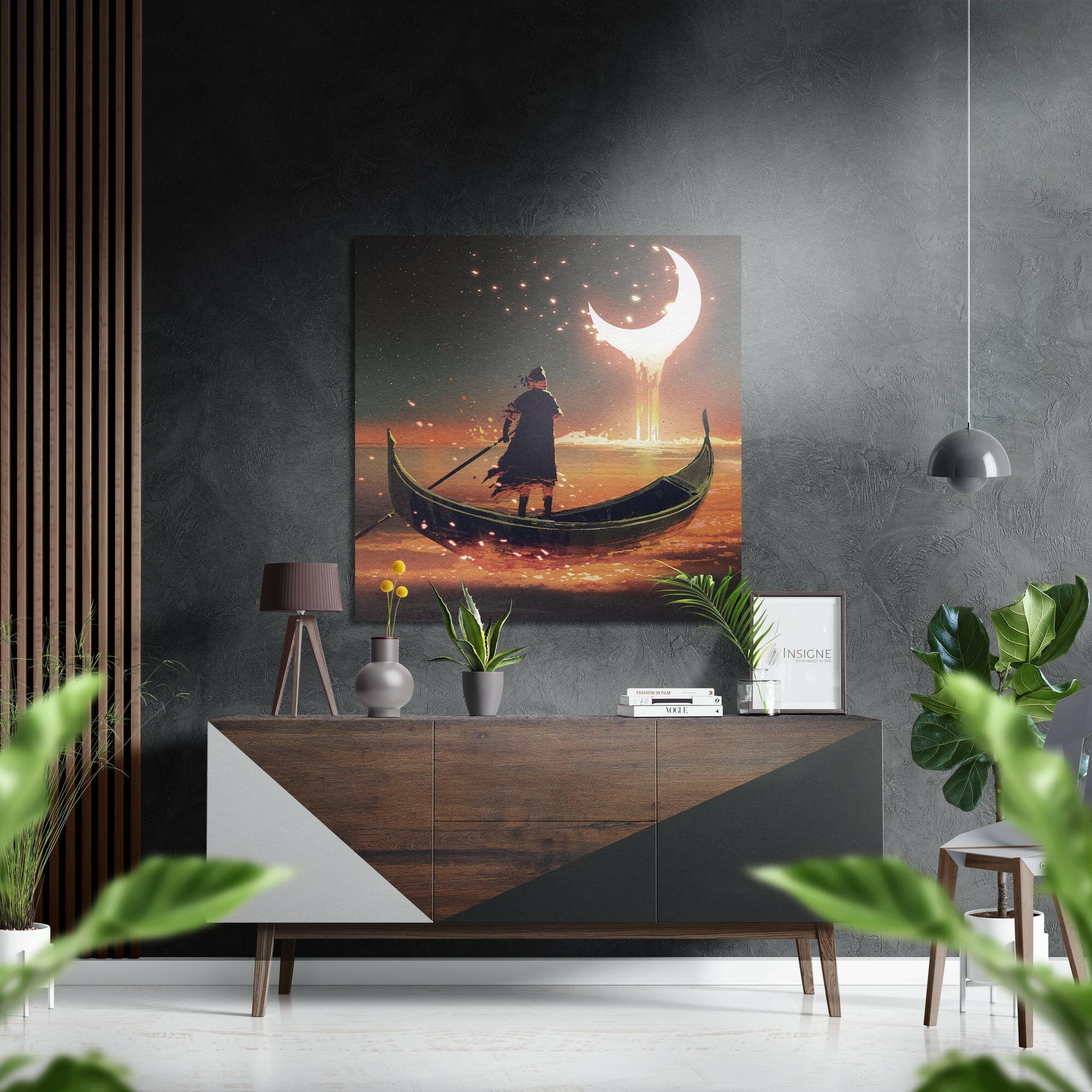Moon Collector Fırçalı Metalik Alu-Dibond.