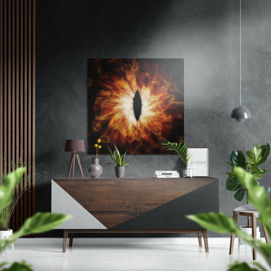 Sauron'Un Gözü Fırçalı Metalik Alu-Dibond.