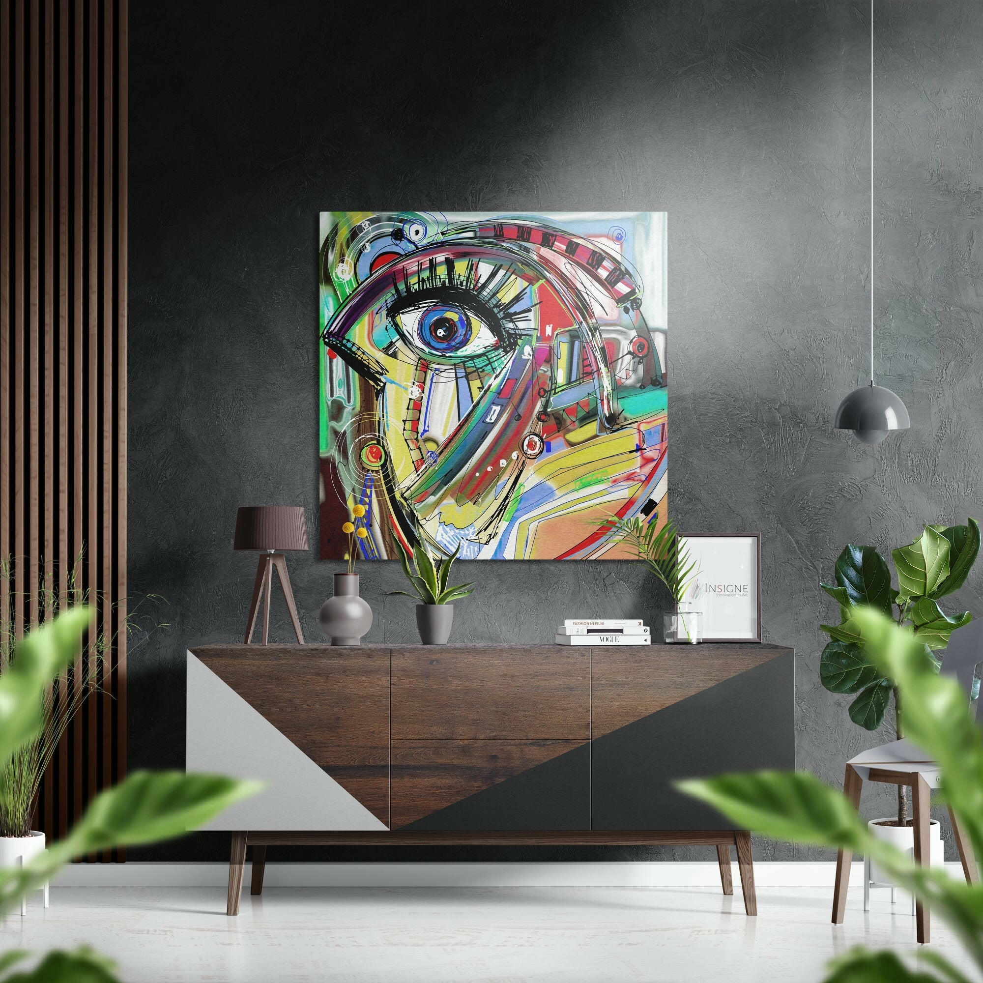 Picasso Style Fırçalı Metalik Alu-Dibond.