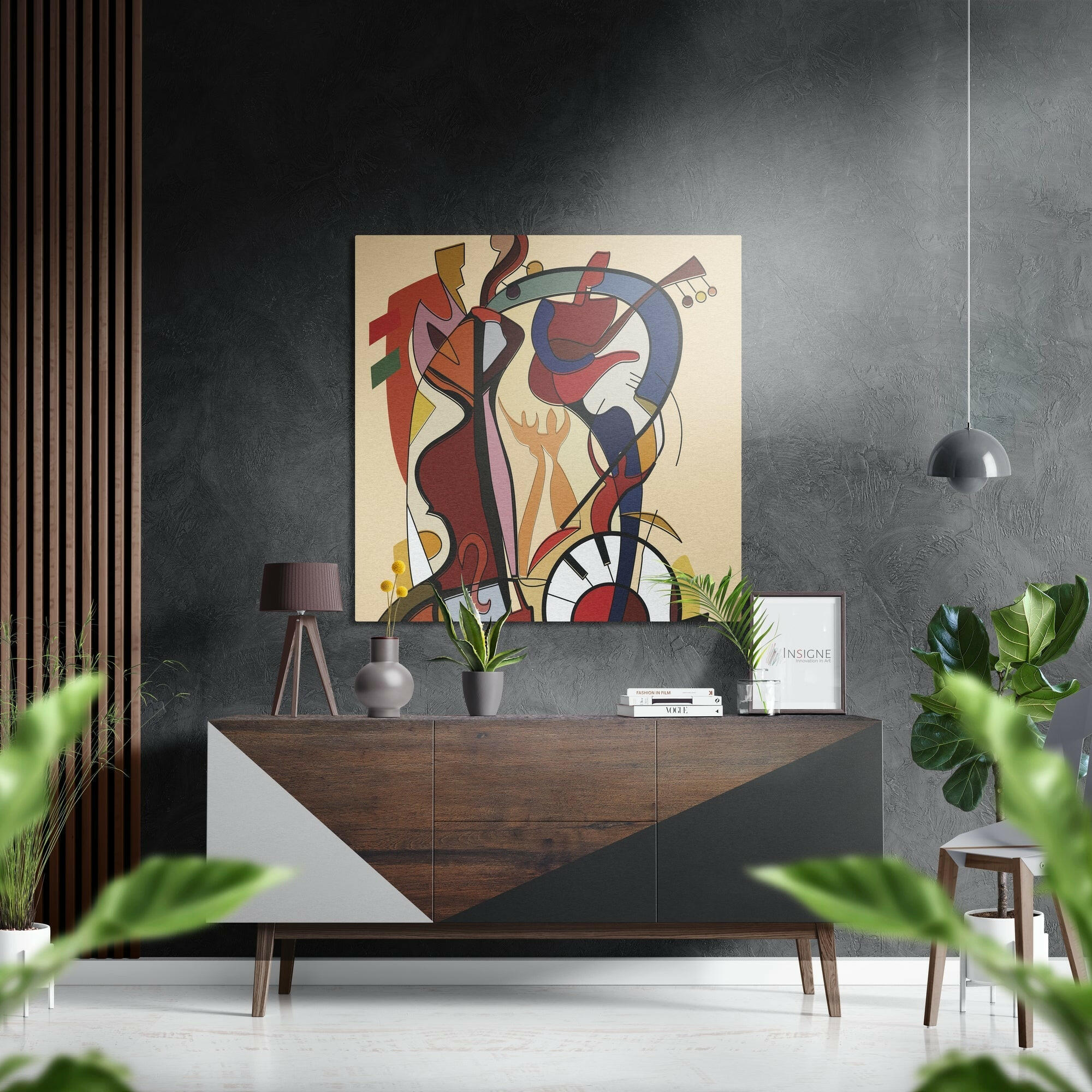 Picasso Style Fırçalı Metalik Alu-Dibond.