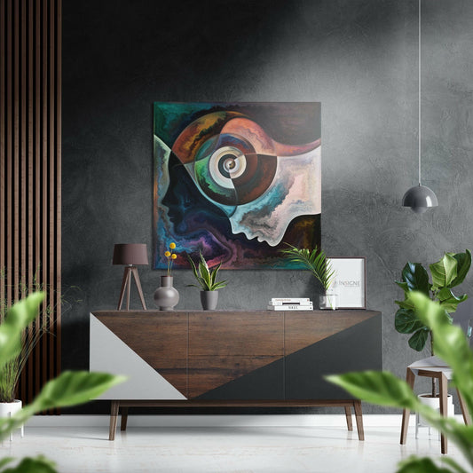 Spiral Düşünceler Fırçalı Metalik Alu-Dibond.