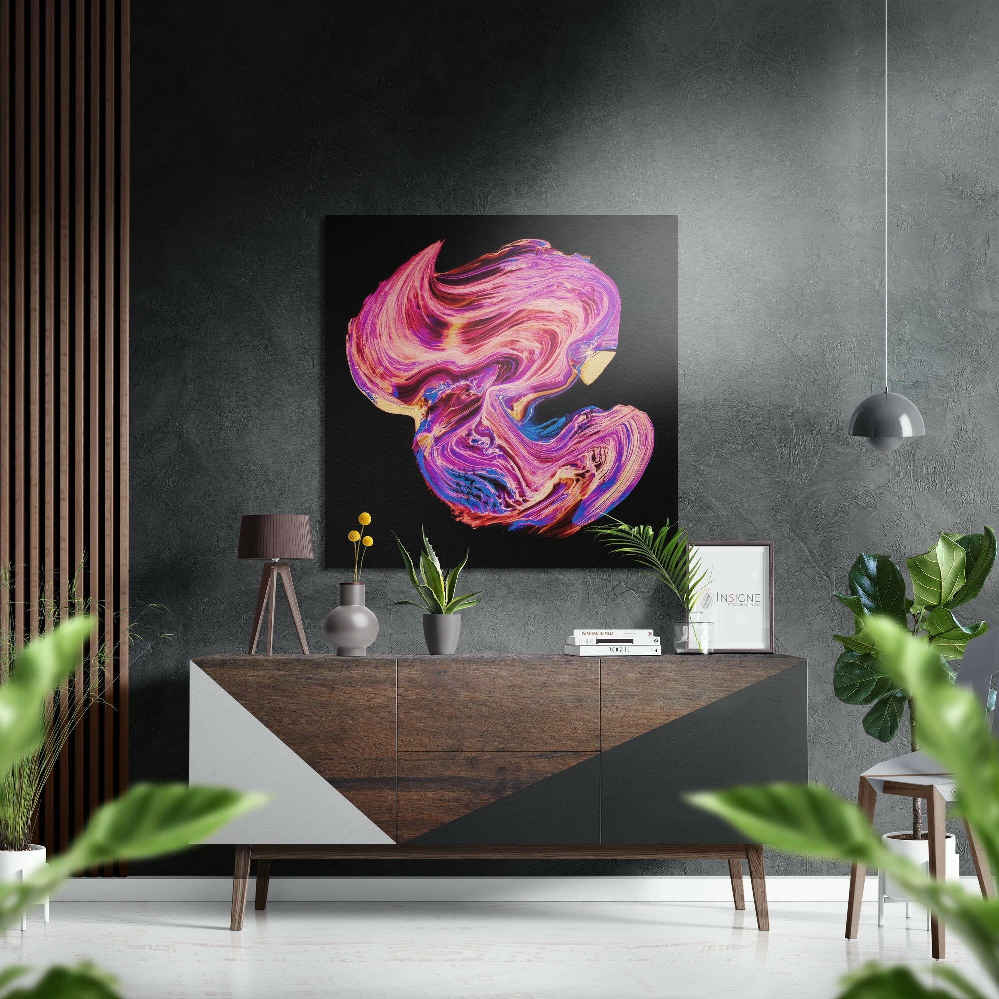 Pembe Dansı Fırçalı Metalik Alu-Dibond.