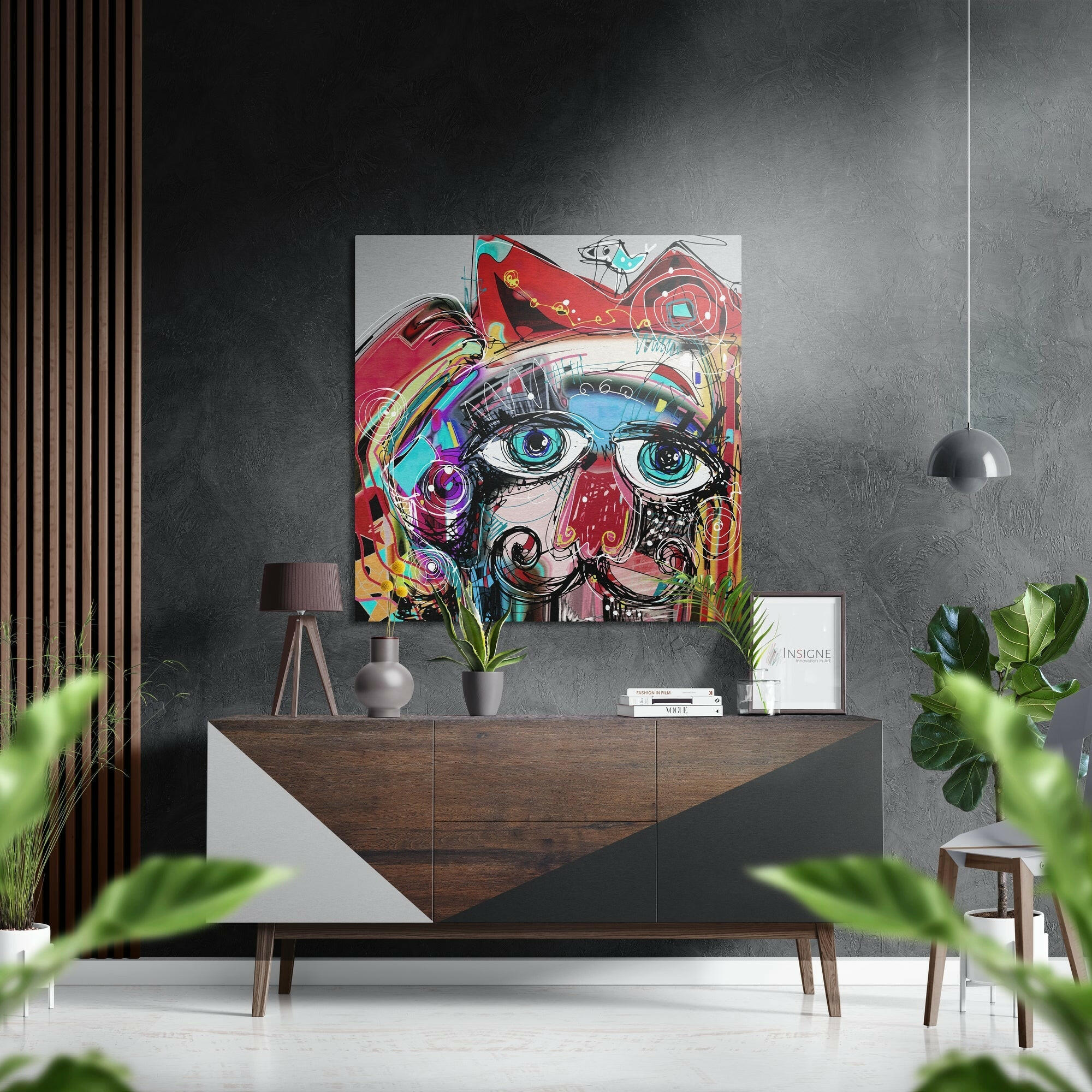 Picasso Style Fırçalı Metalik Alu-Dibond.