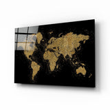 Dünya Haritası Cam Tablo | Insigne Art | Üstün Kalite