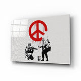 Barış için Savaş Cam Tablo | Insigne Art | Üstün Kalite