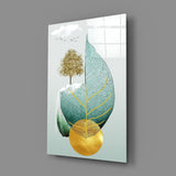 Yaprakta Ağaç Cam Tablo | Insigne Art | Üstün Kalite