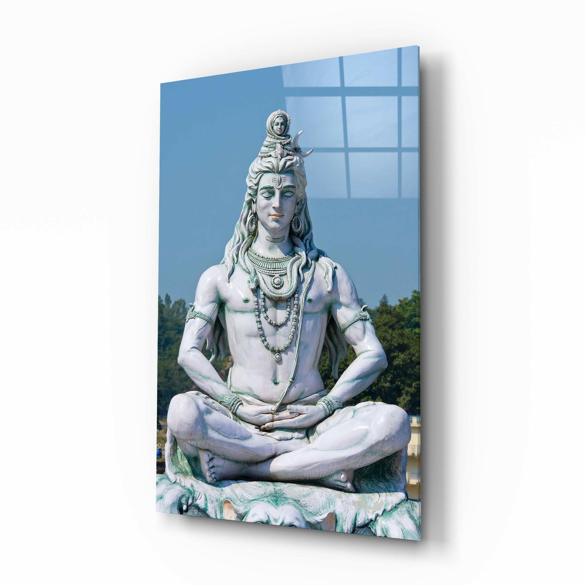 Meditasyonda Shiva Cam Tablo.
