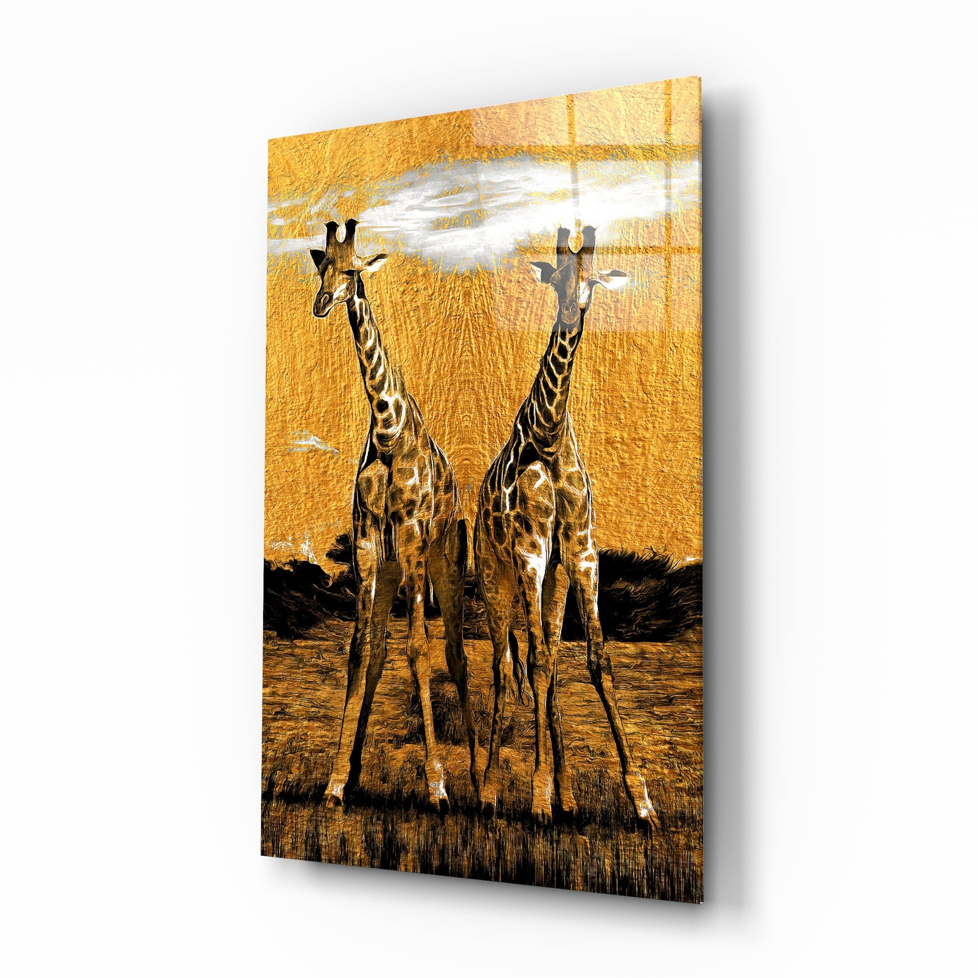Zürafalar Cam Tablo | Insigne Art | Üstün Kalite