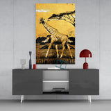 Zürafa Cam Tablo | Insigne Art | Üstün Kalite