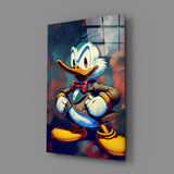 Donald Duck'In Öfkesi Cam Tablo  || Tasarımcı Koleksiyonu.