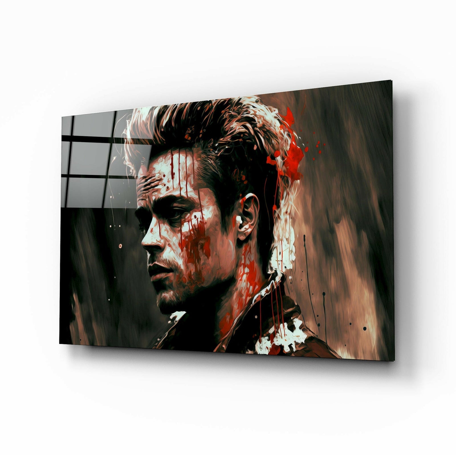 Fight Club - Tyler Durden Cam Tablo || Tasarımcı Koleksiyonu