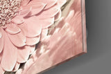 Pembe Çiçek Cam Tablo | Insigne Art | Üstün Kalite