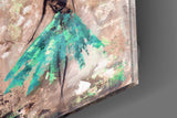 Kadın (Yeşil) Cam Tablo | Insigne Art | Üstün Kalite