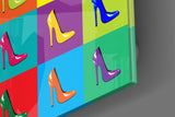 Renkli Ayakkabılar Cam Tablo | Insigne Art | Üstün Kalite
