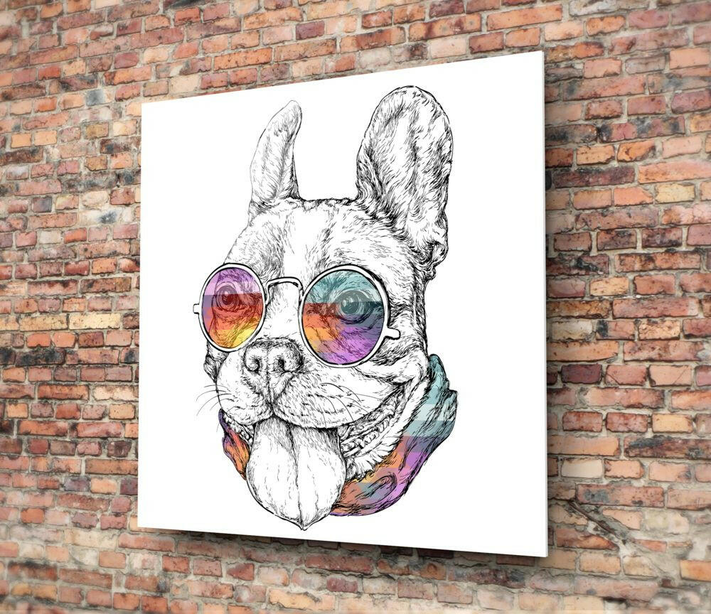 Köpek Cam Tablo.