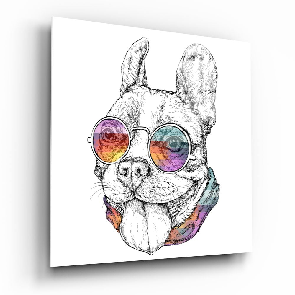 Köpek Cam Tablo.