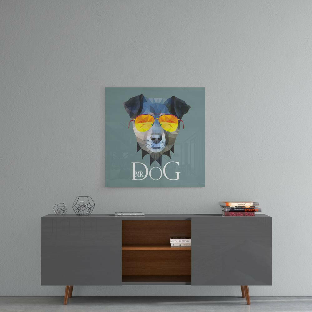 Köpek Cam Tablo.