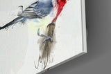 Kırmızı Kuş Cam Tablo | Insigne Art | Üstün Kalite