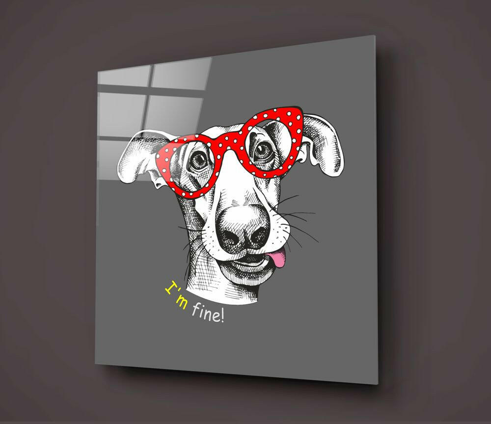 Köpek Cam Tablo.