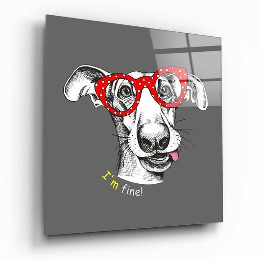 Köpek Cam Tablo.