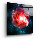 Uzay Kırmızı Sonsuzluk Cam Tablo | Insigne Art | Üstün Kalite