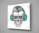 Kafatası - Her Zaman Müzik Cam Tablo | Insigne Art | Üstün Kalite